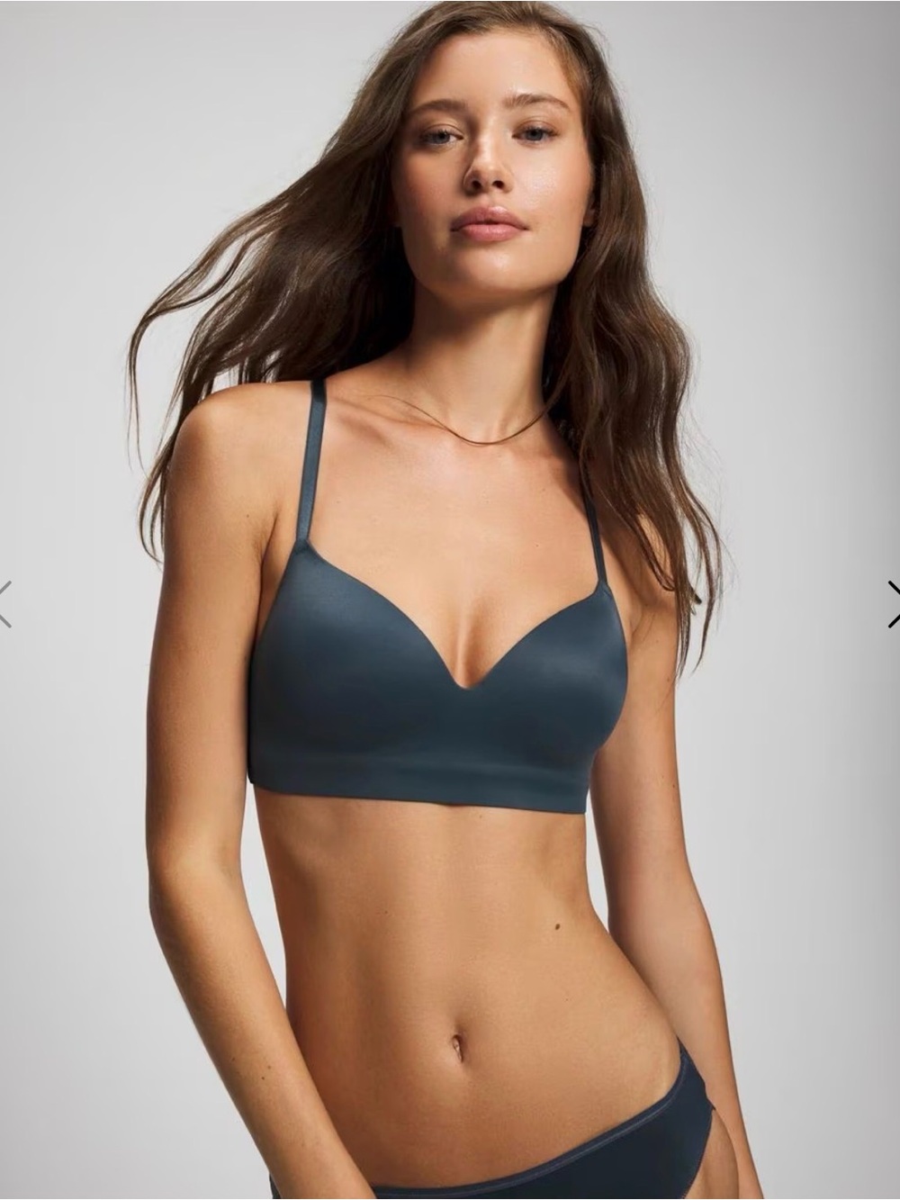 Soma Enbliss Seamless Wireless Bra in Slate Blue